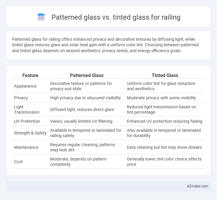 Patterned glass vs. tinted glass for railing - What is The Difference?