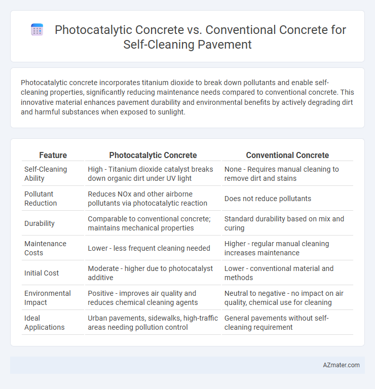 Photocatalytic Concrete vs. Conventional Concrete for Self-Cleaning Pavement - What is The Difference?