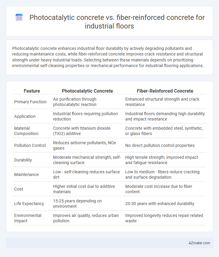 Photocatalytic concrete vs. fiber-reinforced concrete for industrial floors - What is The Difference?