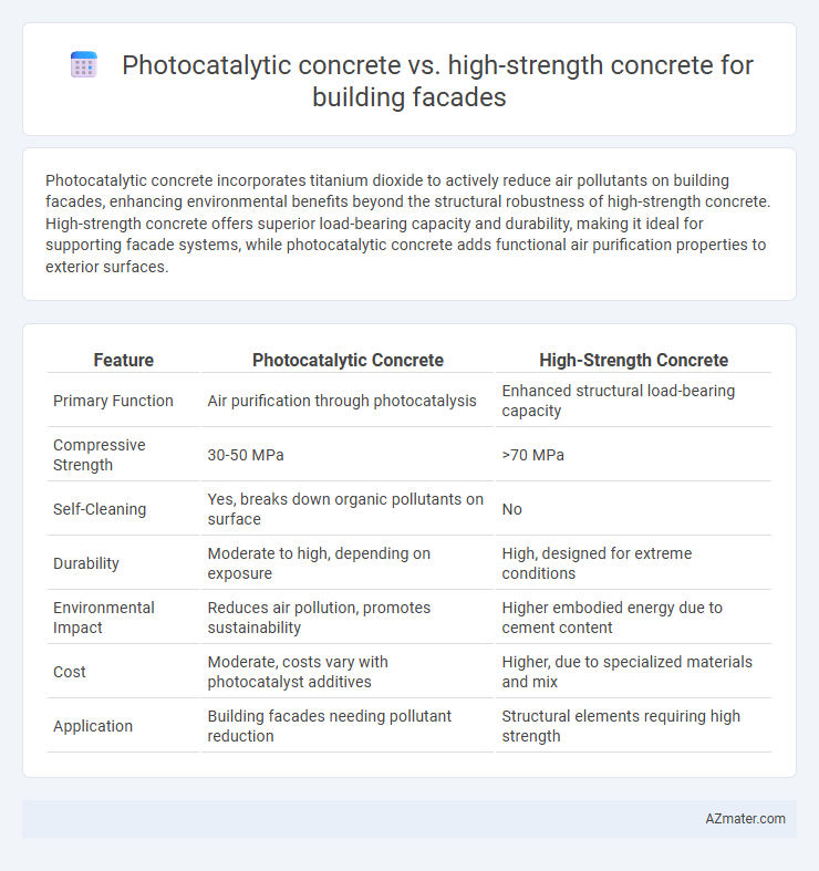 Photocatalytic concrete vs. high-strength concrete for building facades - What is The Difference?