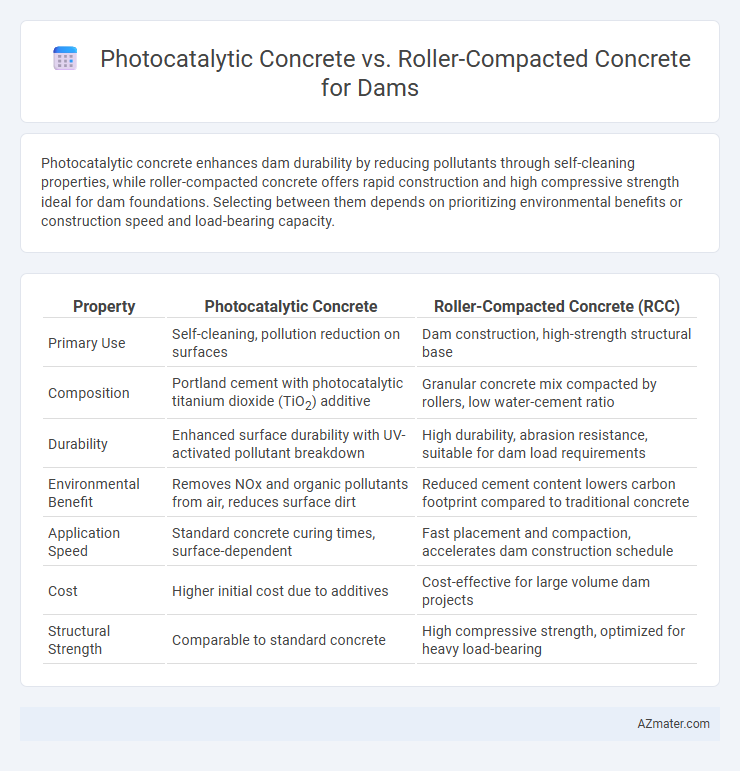 Photocatalytic Concrete vs. Roller-Compacted Concrete for Dams - What is The Difference?