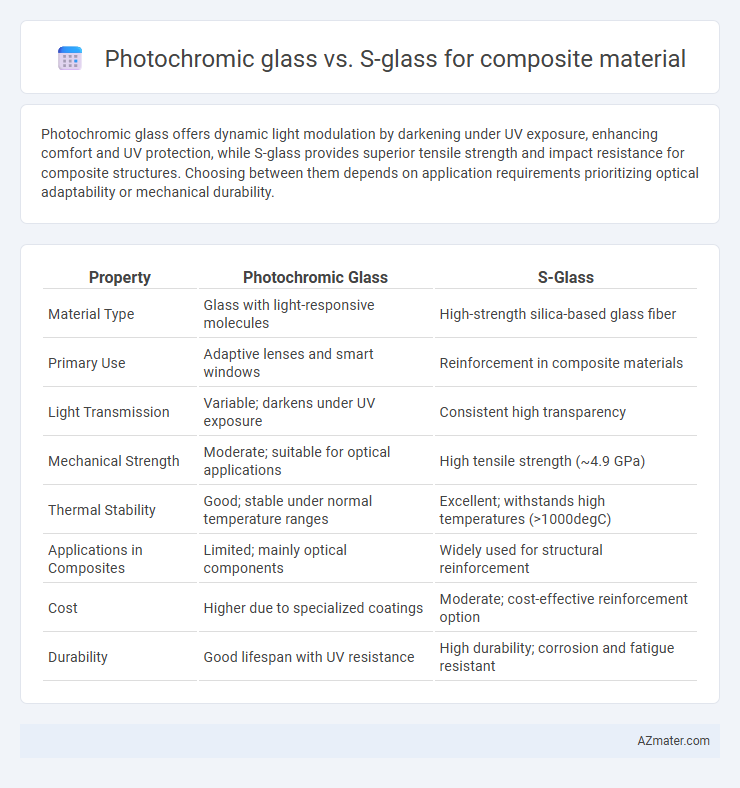 Photochromic glass vs. S-glass for composite material - What is The Difference?
