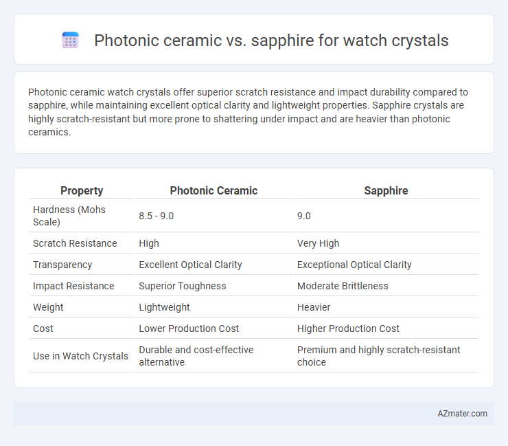 Photonic ceramic vs. sapphire for watch crystals - What is The Difference?