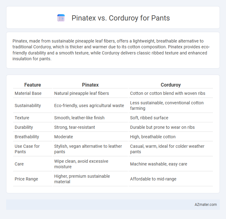 Pinatex vs. Corduroy for Pants - What is The Difference?