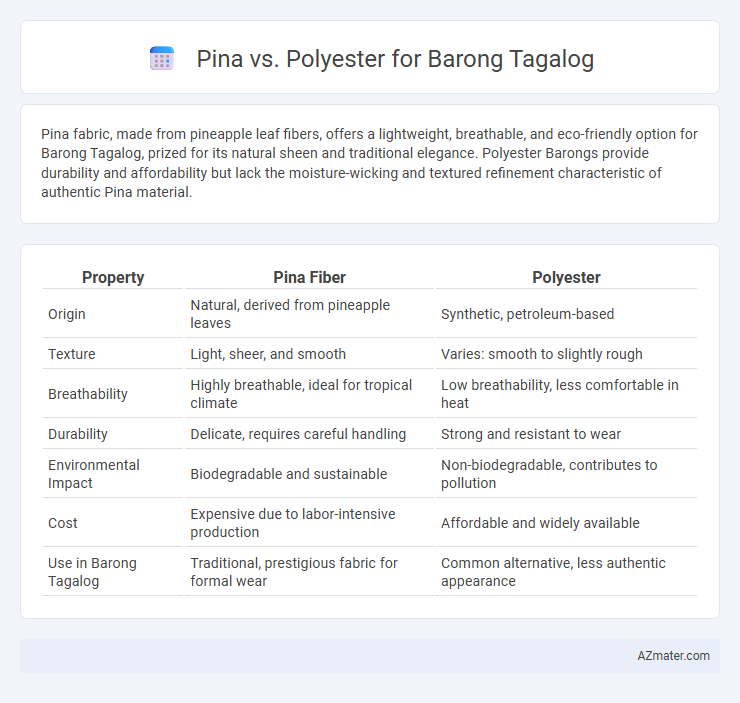 Pina vs. Polyester for Barong Tagalog - What is The Difference?