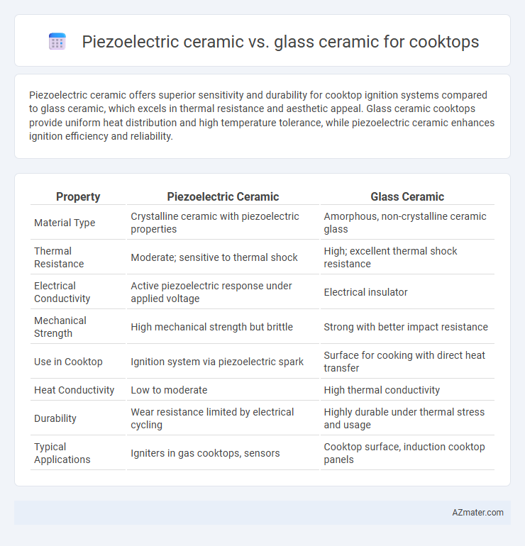 Piezoelectric ceramic vs. glass ceramic for cooktops - What is The Difference?
