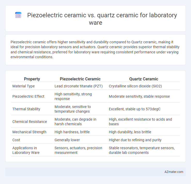Piezoelectric ceramic vs. quartz ceramic for laboratory ware - What is The Difference?