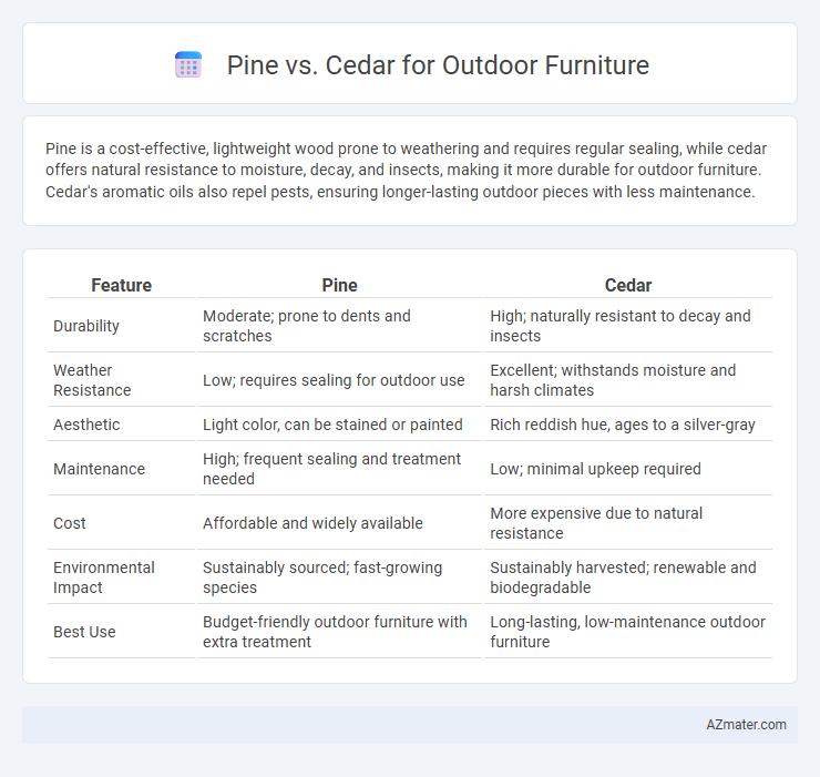 Pine vs. Cedar for Outdoor Furniture - What is The Difference?