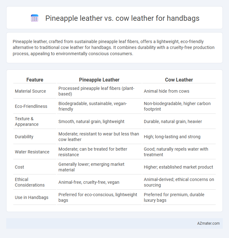 Pineapple leather vs. cow leather for handbags - What is The Difference?