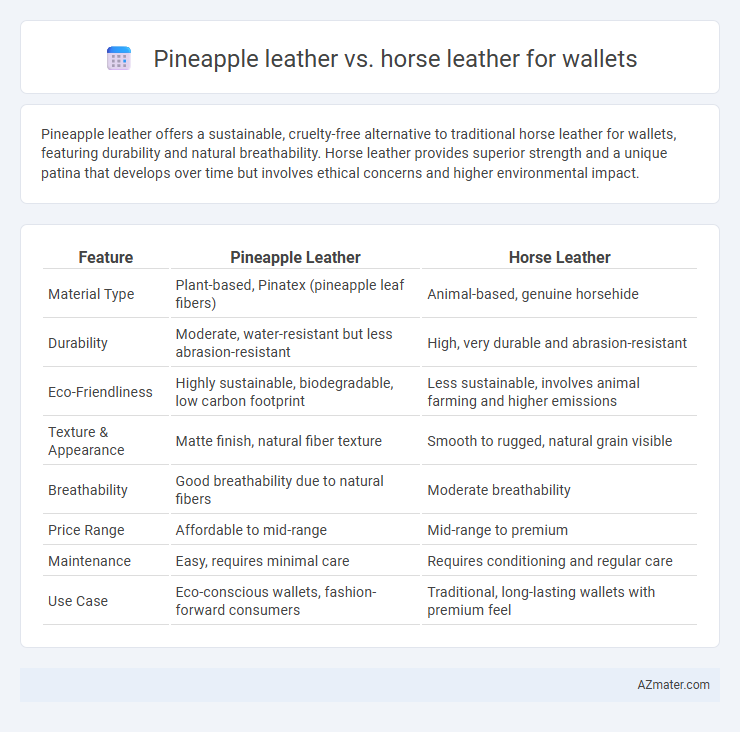 Pineapple leather vs. horse leather for wallets - What is The Difference?
