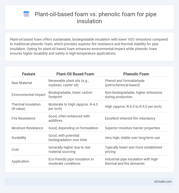 Plant-oil-based foam vs. phenolic foam for pipe insulation - What is The Difference?