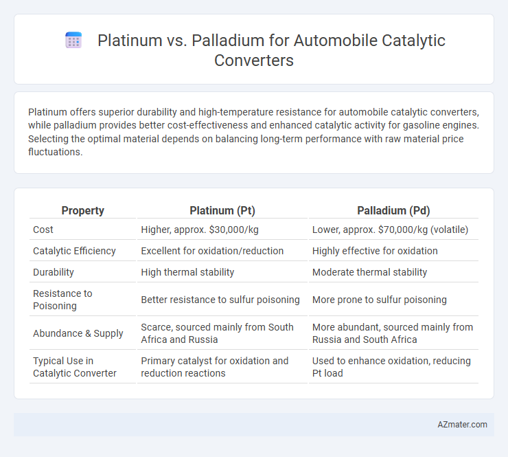 Platinum vs. Palladium for Automobile Catalytic Converters - What is The Difference?
