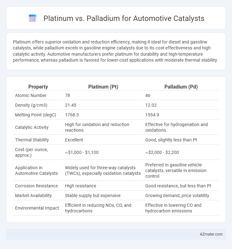 Platinum vs. Palladium for Automotive Catalysts - What is The Difference?