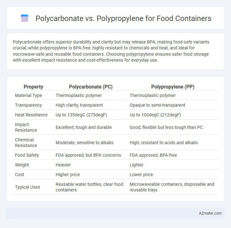 Polycarbonate vs. Polypropylene for Food Containers - What is The Difference?