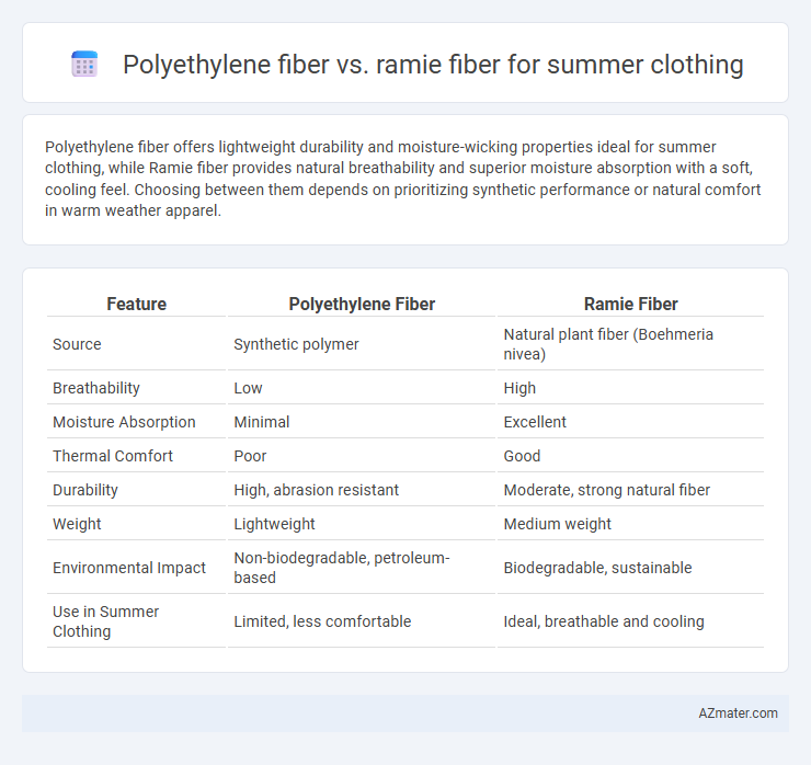 Polyethylene fiber vs. ramie fiber for summer clothing - What is The Difference?