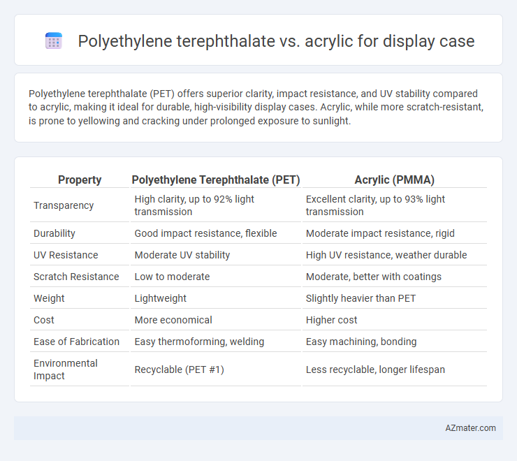 Polyethylene terephthalate vs. acrylic for display case - What is The Difference?