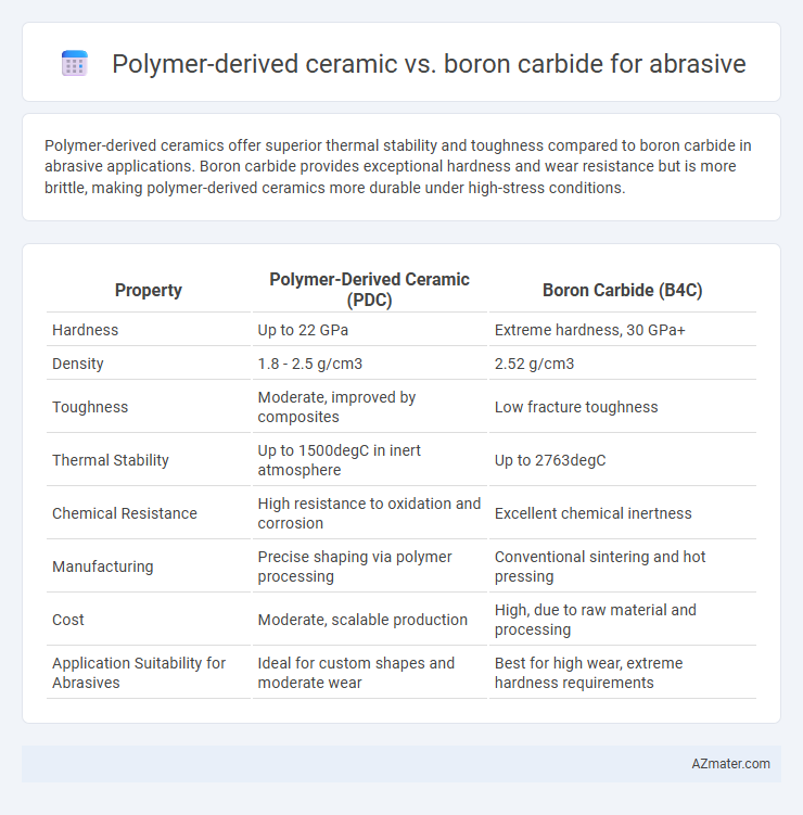 Polymer-derived ceramic vs. boron carbide for abrasive - What is The Difference?
