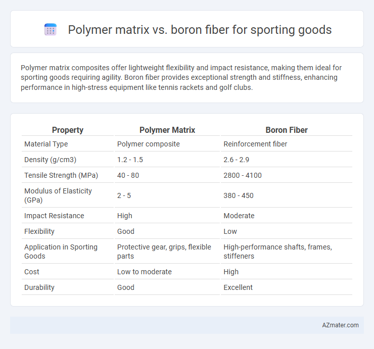 Polymer matrix vs. boron fiber for sporting goods - What is The Difference?
