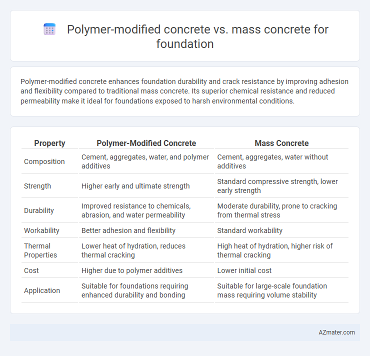 Polymer-modified concrete vs. mass concrete for foundation - What is The Difference?