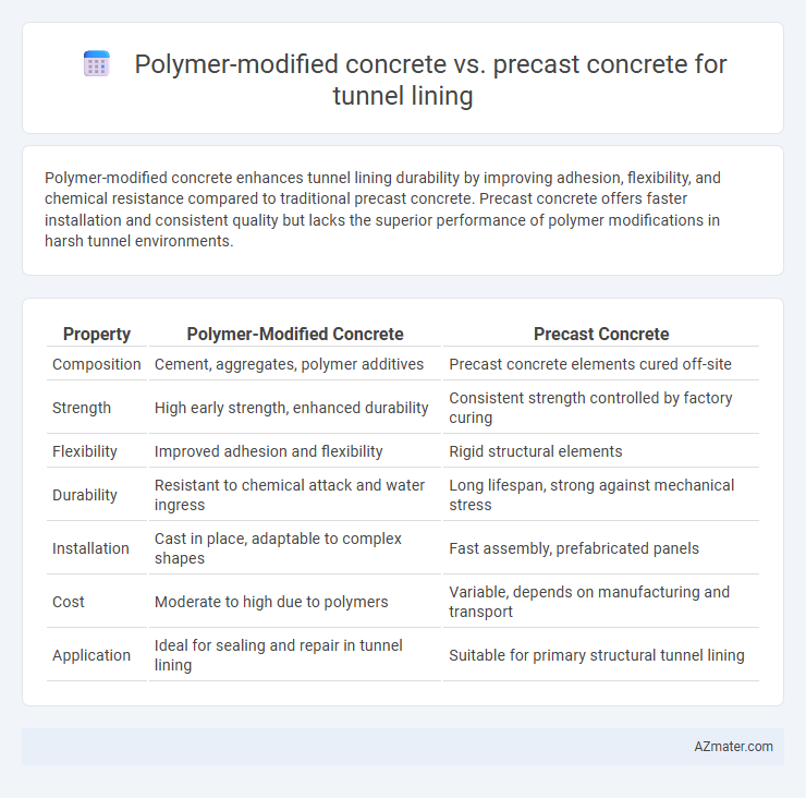 Polymer-modified concrete vs. precast concrete for tunnel lining - What is The Difference?