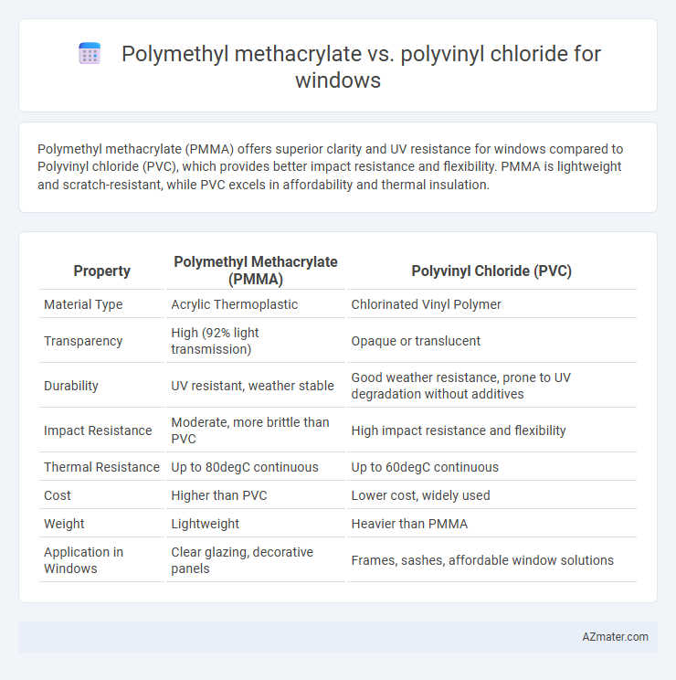 Polymethyl methacrylate vs. polyvinyl chloride for windows - What is The Difference?