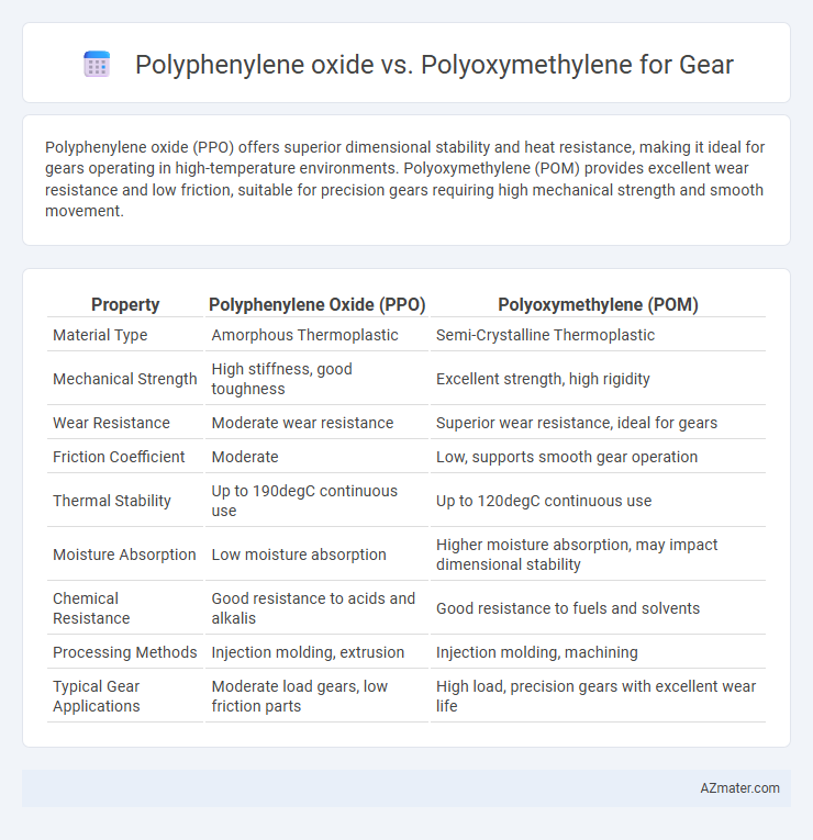 Polyphenylene oxide vs. Polyoxymethylene for Gear - What is The Difference?