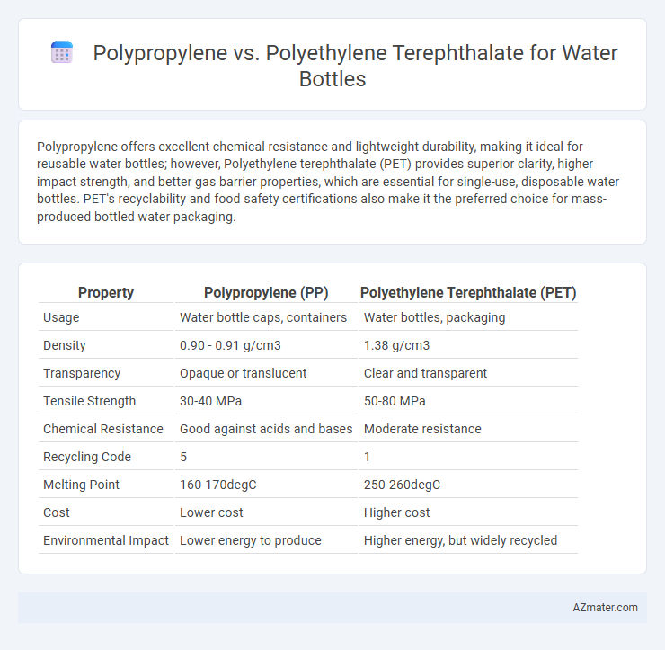 Polypropylene vs. Polyethylene Terephthalate for Water Bottles - What is The Difference?