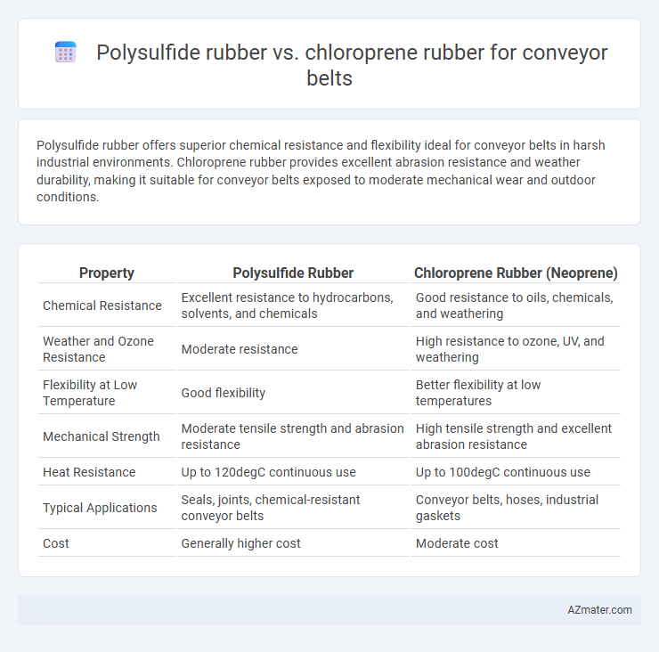 Polysulfide rubber vs. chloroprene rubber for conveyor belts - What is The Difference?