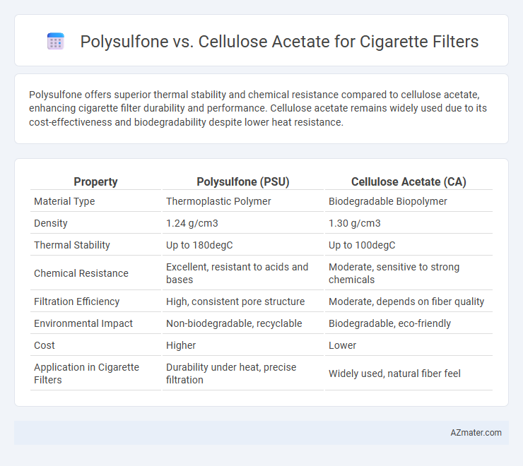 Polysulfone vs. Cellulose Acetate for Cigarette Filters - What is The Difference?