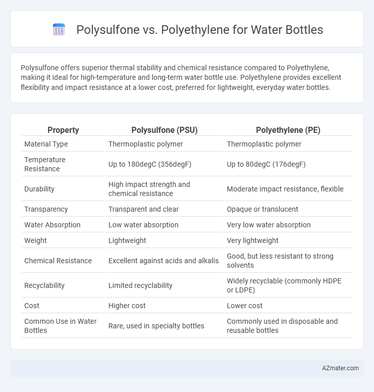 Polysulfone vs. Polyethylene for Water Bottles - What is The Difference?