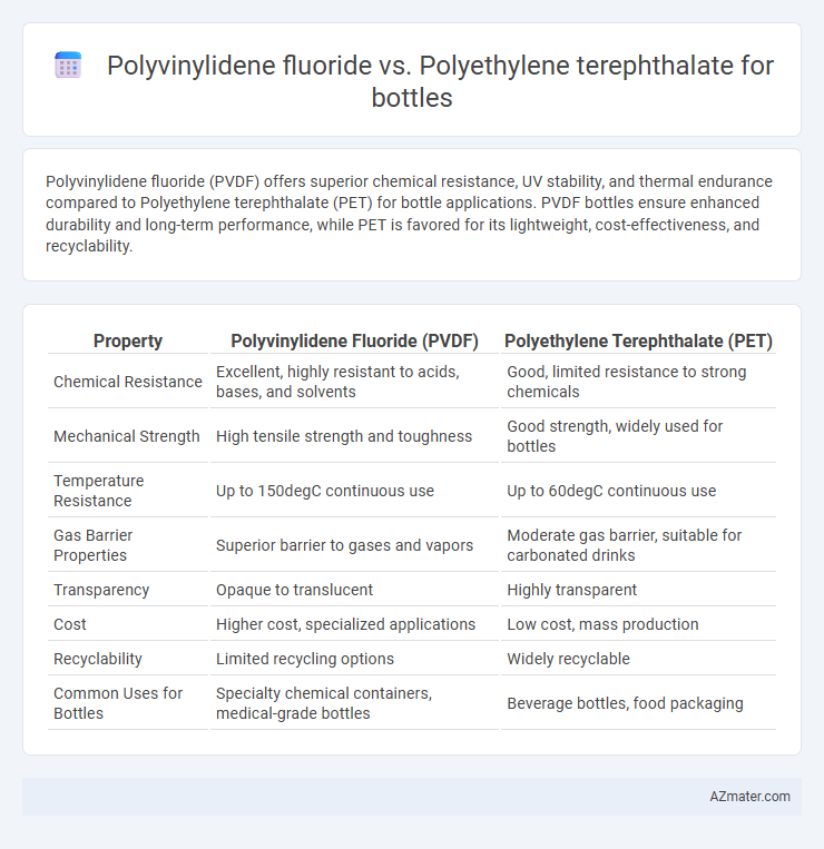Polyvinylidene fluoride vs. Polyethylene terephthalate for bottles - What is The Difference?