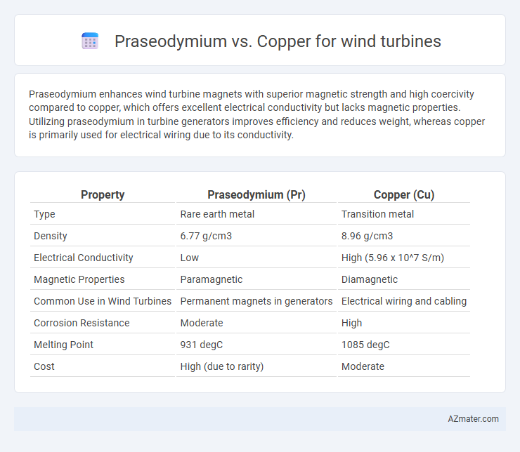 Praseodymium vs. Copper for wind turbines - What is The Difference?