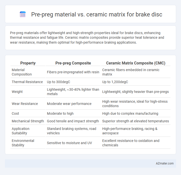 Pre-preg material vs. ceramic matrix for brake disc - What is The Difference?