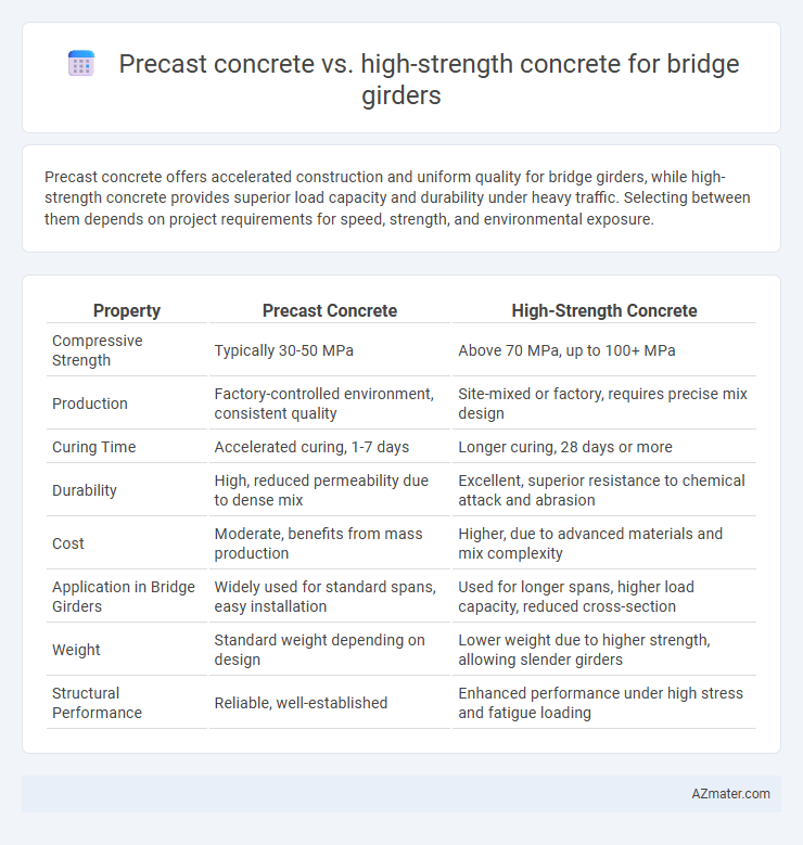 Precast concrete vs. high-strength concrete for bridge girders - What is The Difference?