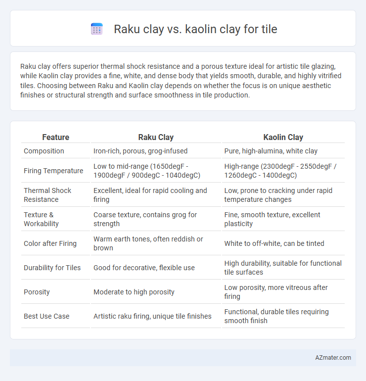 Raku clay vs. kaolin clay for tile - What is The Difference?
