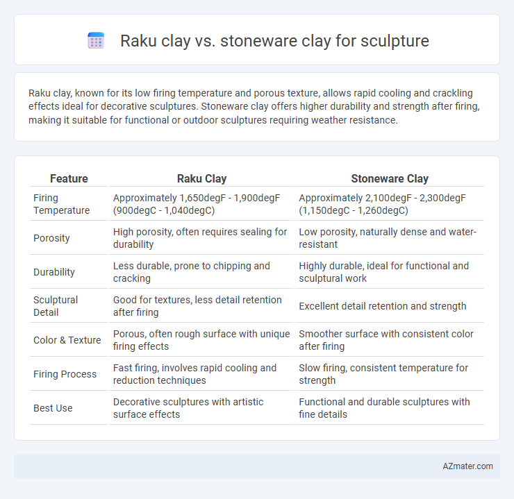 Raku clay vs. stoneware clay for sculpture - What is The Difference?