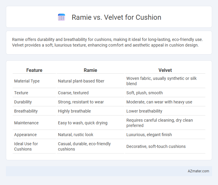 Ramie vs. Velvet for Cushion - What is The Difference?