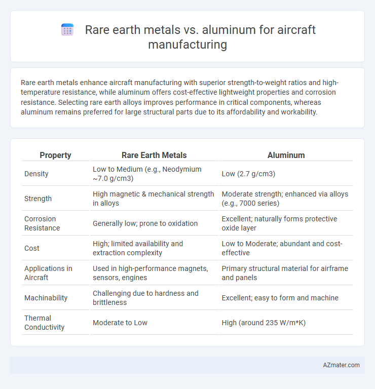 Rare earth metals vs. aluminum for aircraft manufacturing - What is The Difference?