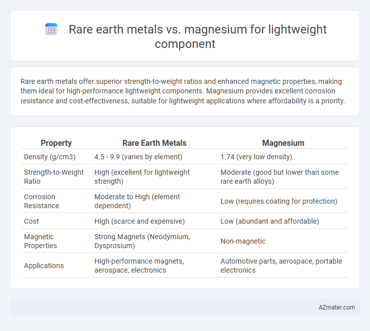 Rare earth metals vs. magnesium for lightweight component - What is The Difference?