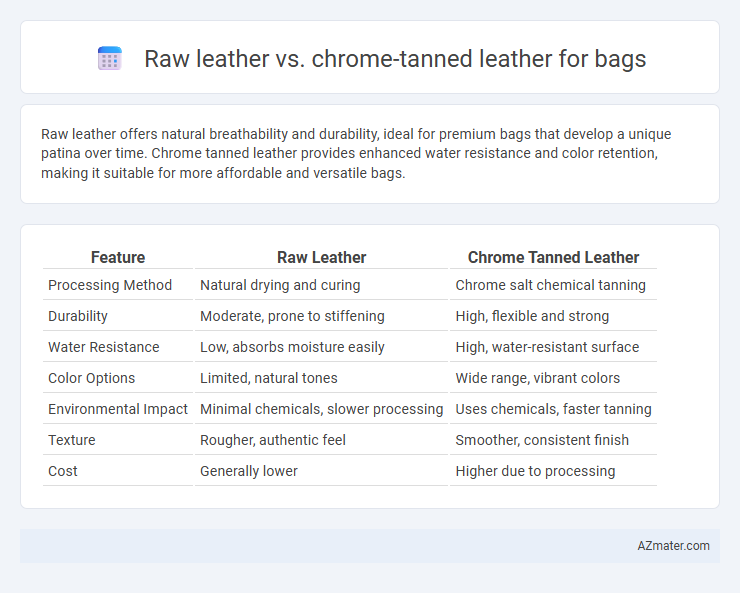 Raw leather vs. chrome-tanned leather for bags - What is The Difference?