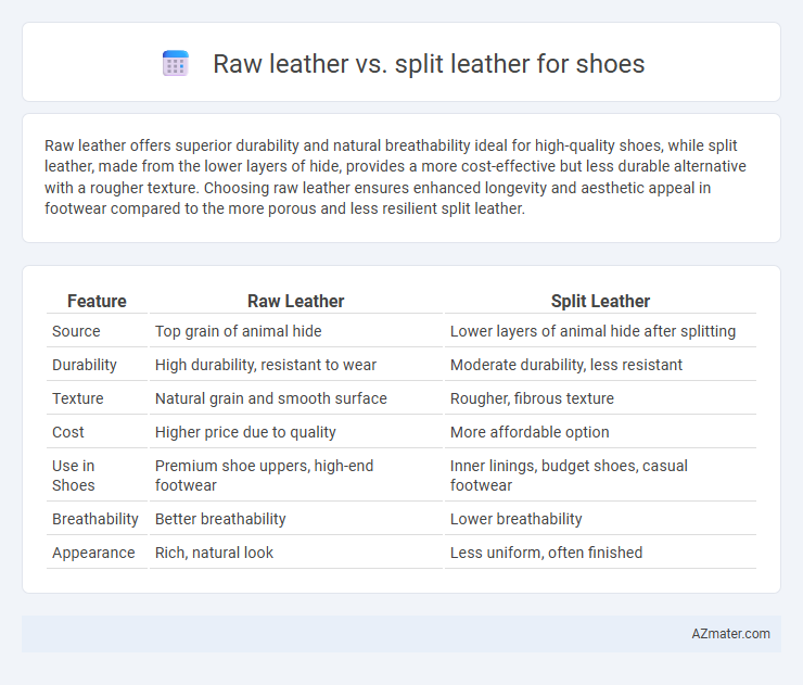 Raw leather vs. split leather for shoes - What is The Difference?