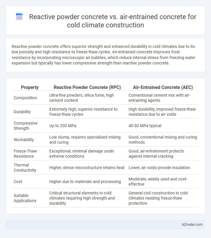 Reactive powder concrete vs. air-entrained concrete for cold climate construction - What is The Difference?