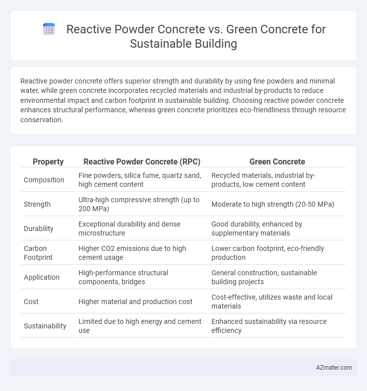 Reactive Powder Concrete vs. Green Concrete for Sustainable Building - What is The Difference?