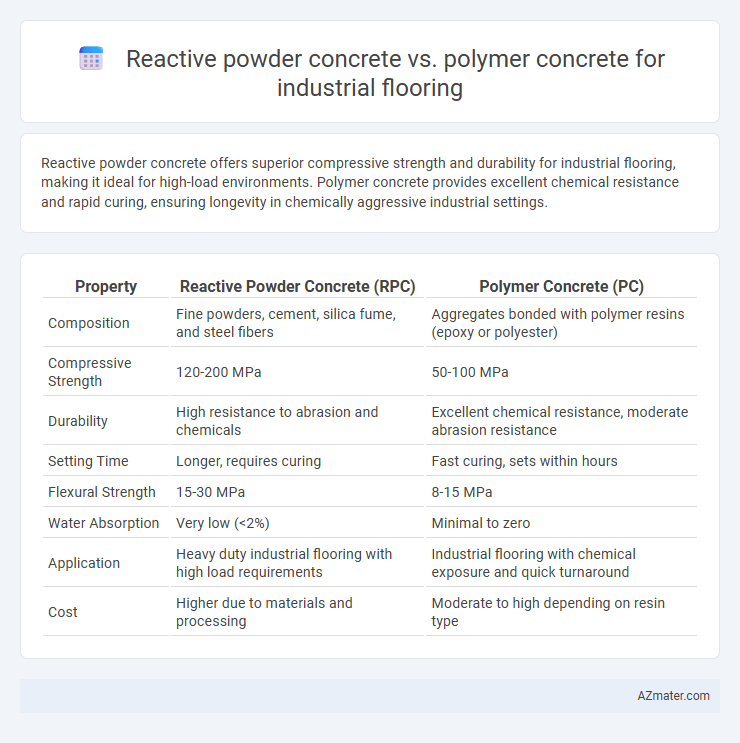 Reactive powder concrete vs. polymer concrete for industrial flooring - What is The Difference?