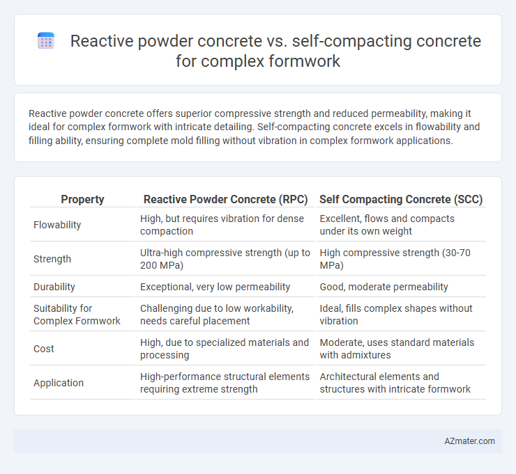 Reactive powder concrete vs. self-compacting concrete for complex formwork - What is The Difference?