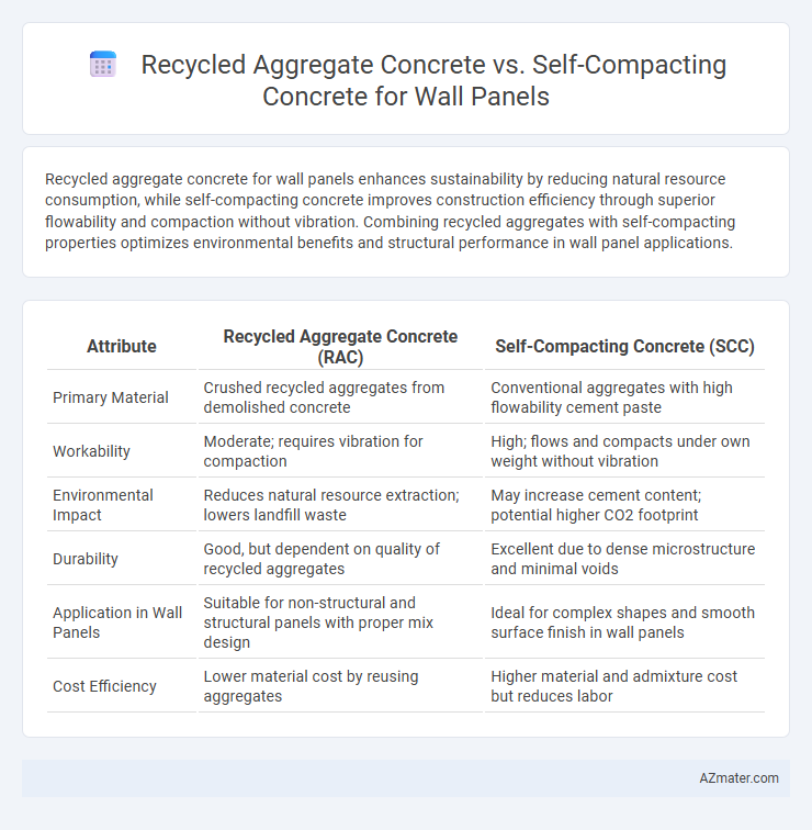 Recycled Aggregate Concrete vs. Self-Compacting Concrete for Wall Panels - What is The Difference?