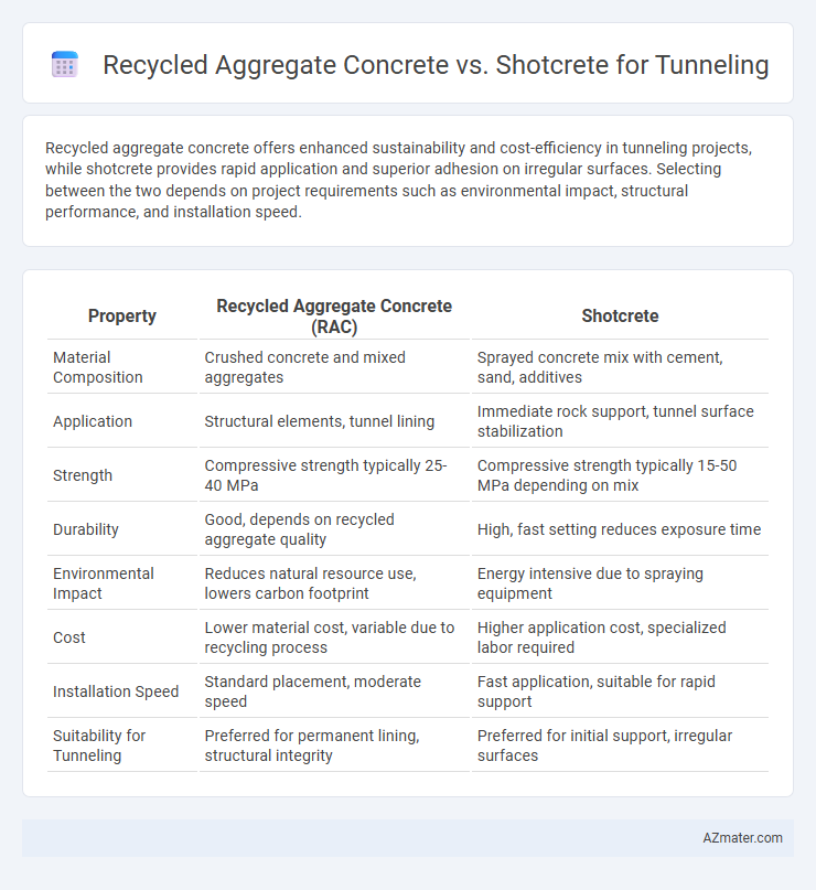 Recycled Aggregate Concrete vs. Shotcrete for Tunneling - What is The Difference?