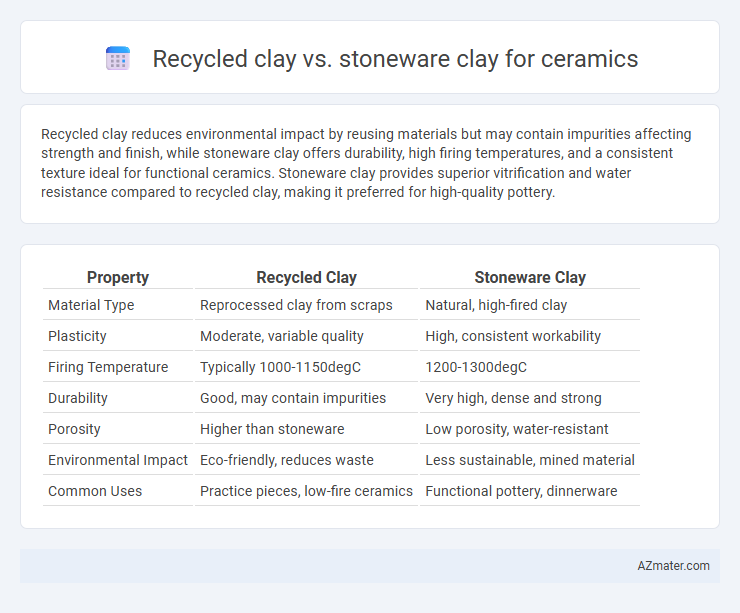 Recycled clay vs. stoneware clay for ceramics - What is The Difference?