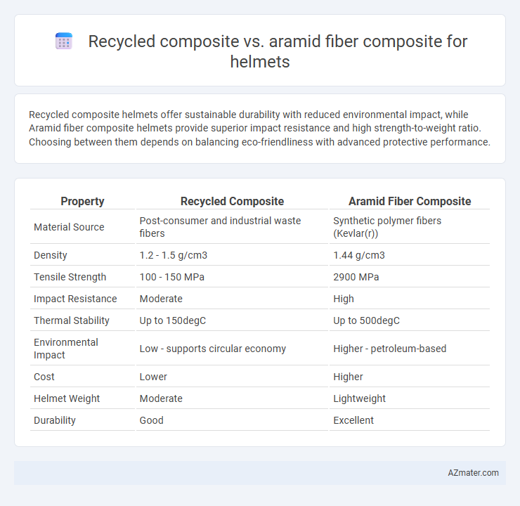 Recycled composite vs. aramid fiber composite for helmets - What is The Difference?