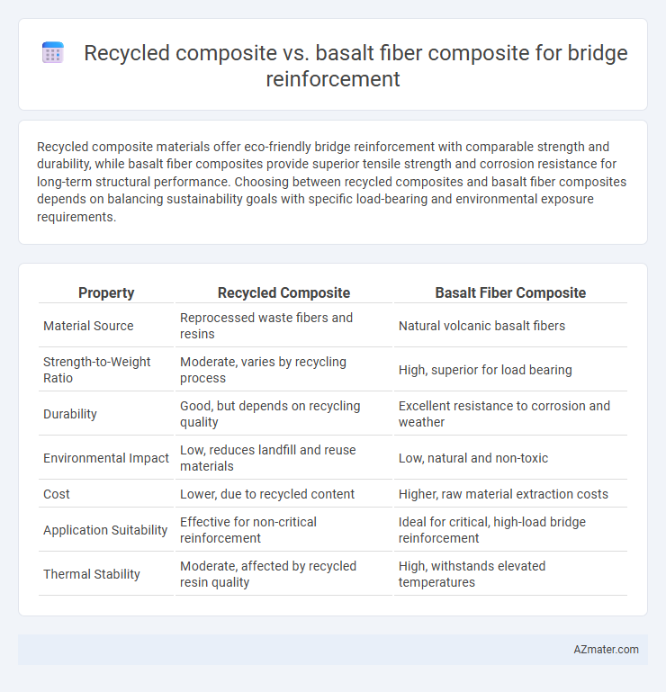 Recycled composite vs. basalt fiber composite for bridge reinforcement - What is The Difference?